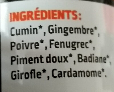 Ras El Hanout - Ingredients - fr