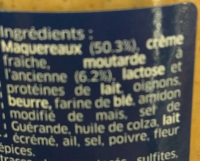 Rillettes de Maquereaux - Ingrediënten - fr