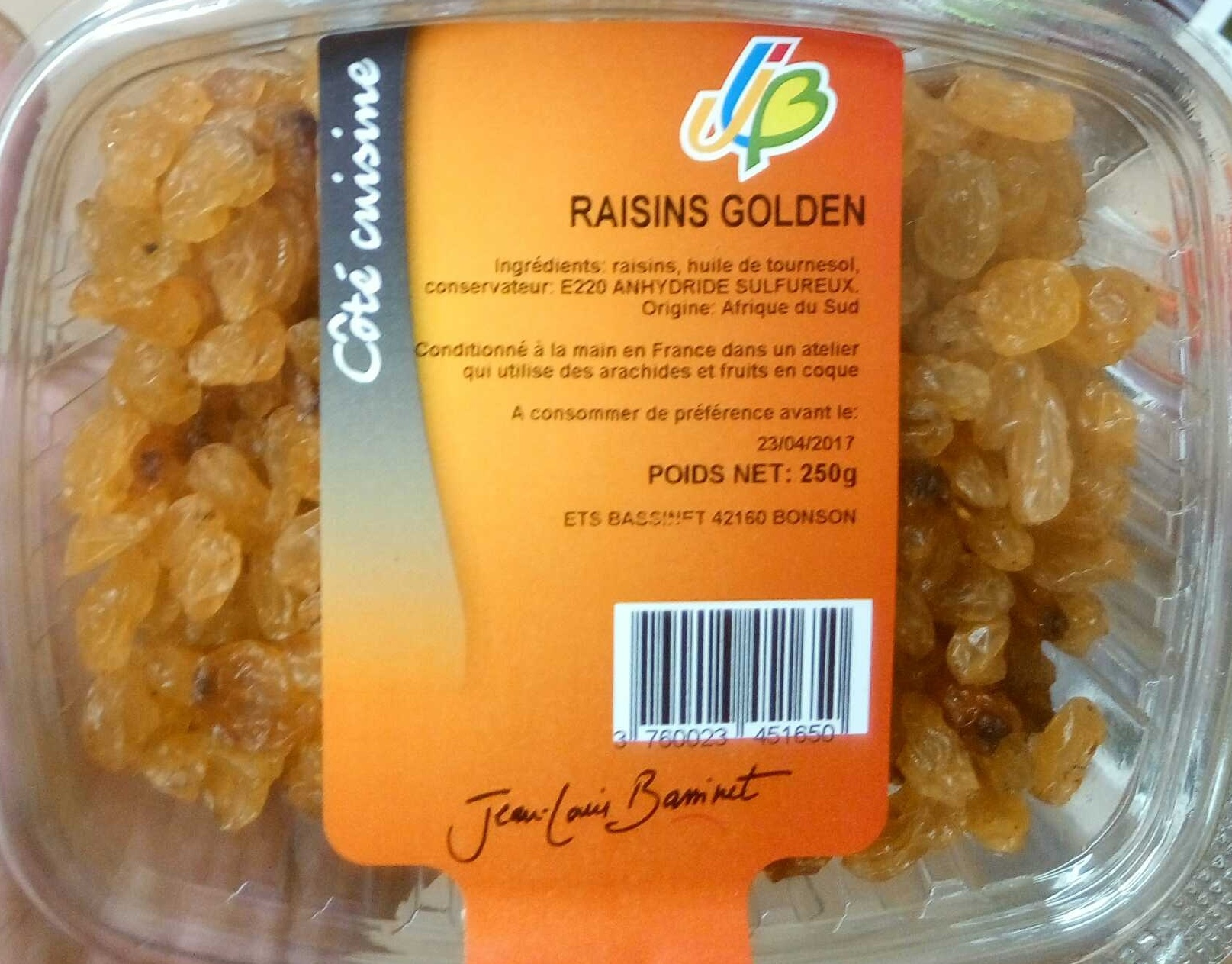 Raisins Golden - Product - fr