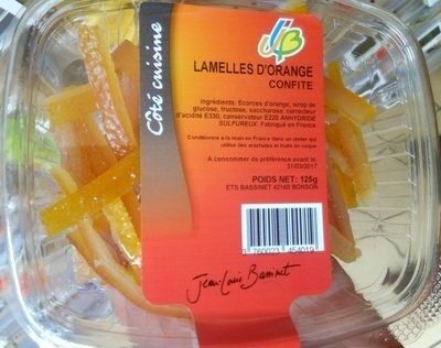 Lamelles d'orange confites - Product - fr