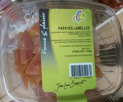Papayes lamelles - Product - fr