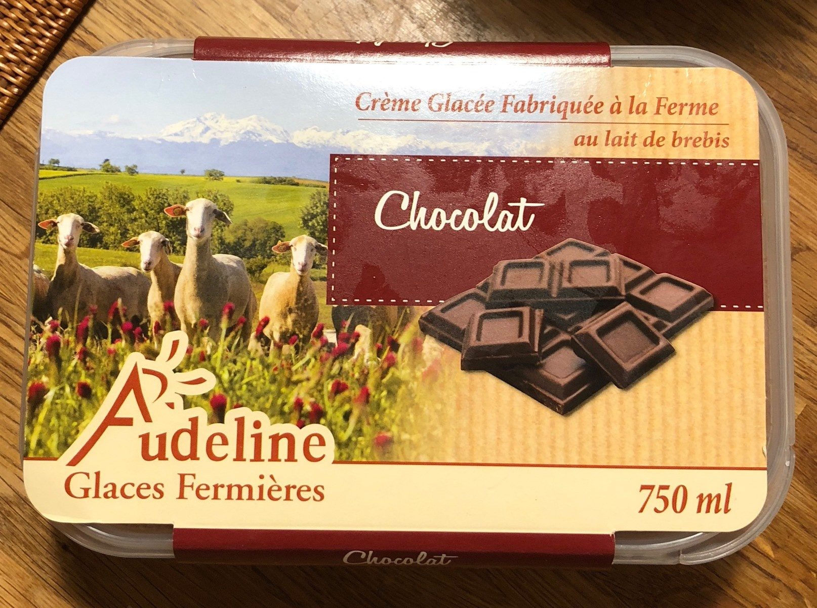 Glaces Fermières au lait de brebis chocolat - Produit
