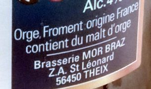 Mor Braz Blanche (4 %) - Ingrediënten - fr