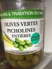 Olives vertes picholines entieres - Produit