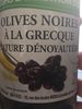 Olives noires a la grecque - Product