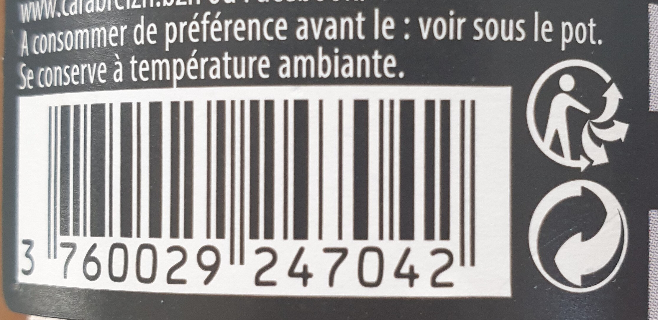 Crème de caramel au beurre salé - Recycling instructions and/or packaging information - fr