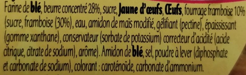 Gâteau Breton Fourrage Framboise - Ingredients - fr