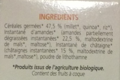 Céréadej - Ingredients - fr