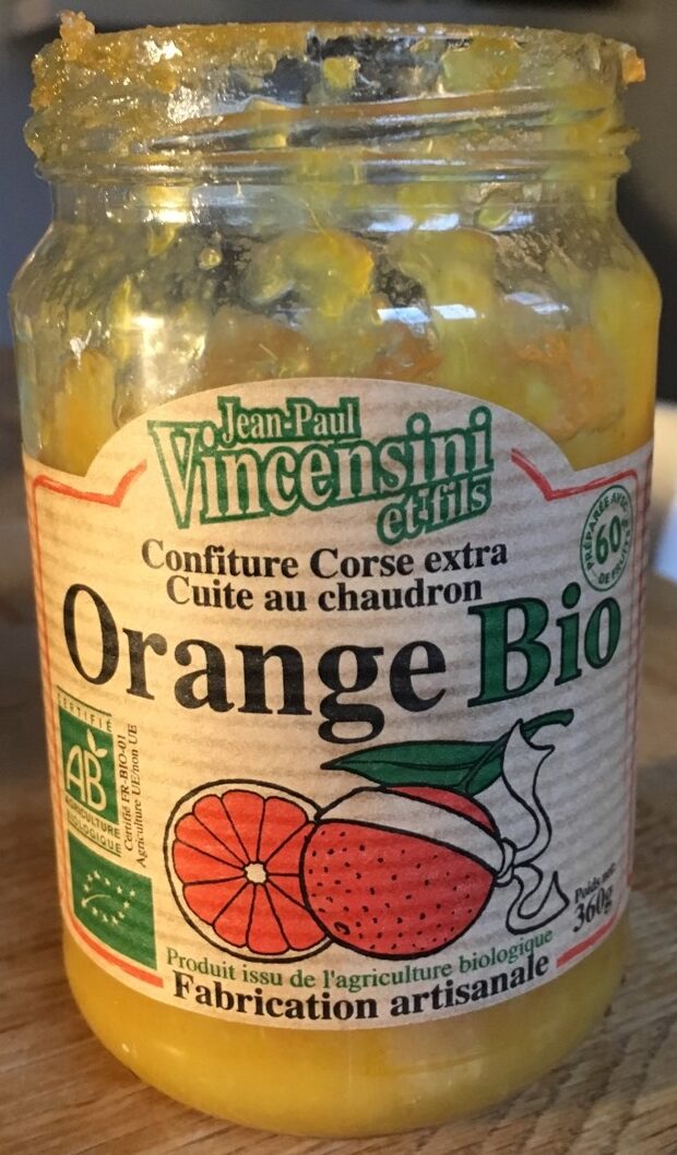 Confiture orange bio - Produit