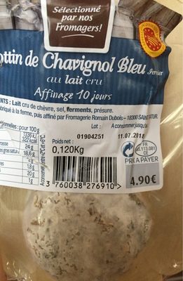Crottin de Chavignol Bleu - Product - fr