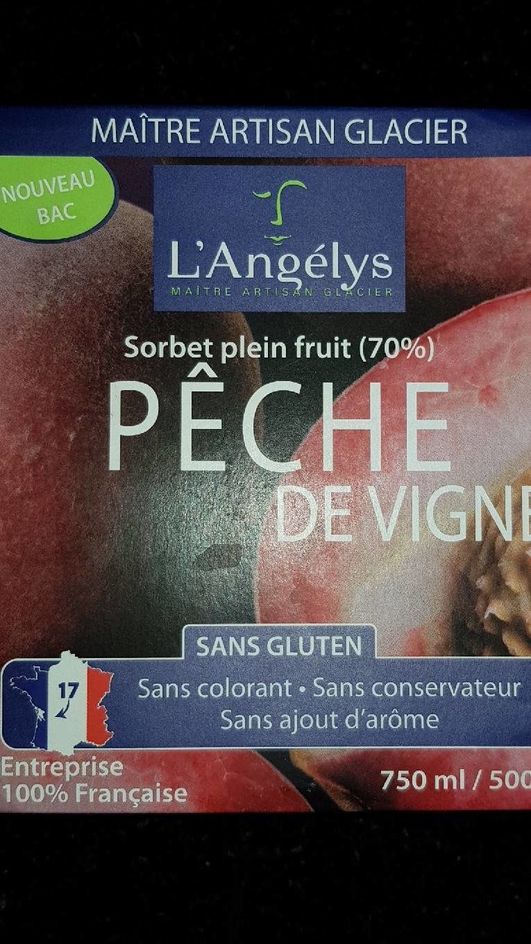 Sorbet Peche De Vigne - Produit
