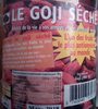Goji seche - Product