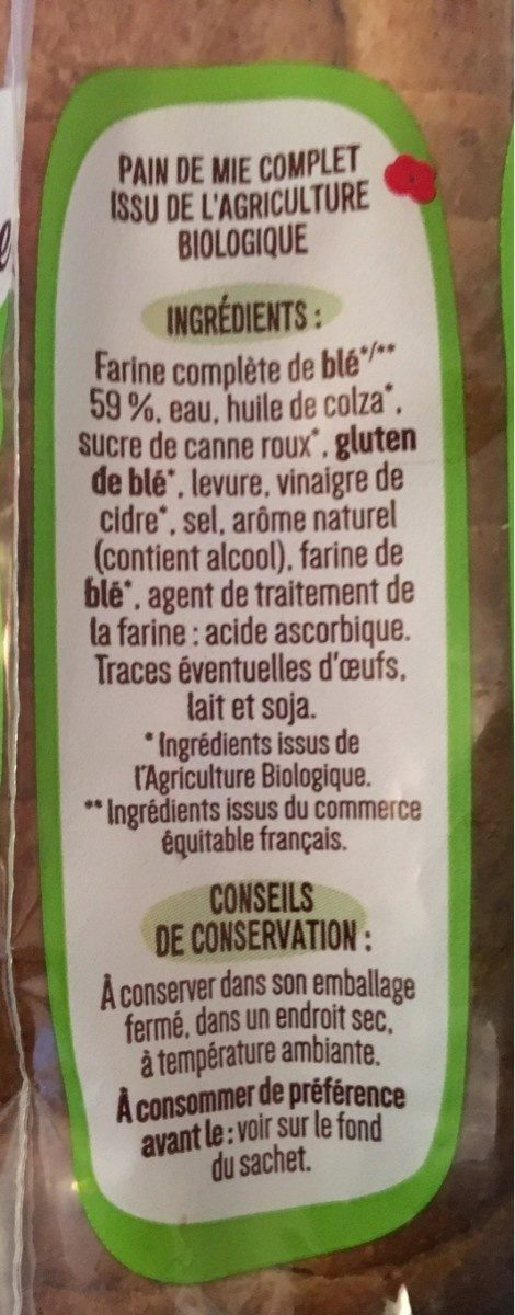 Petites tranches - Ingredients - fr