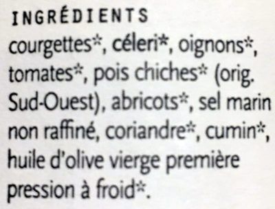 Soupe marocaine - Ingrediënten - fr
