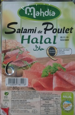 Salami de poulet Halal - Product - fr