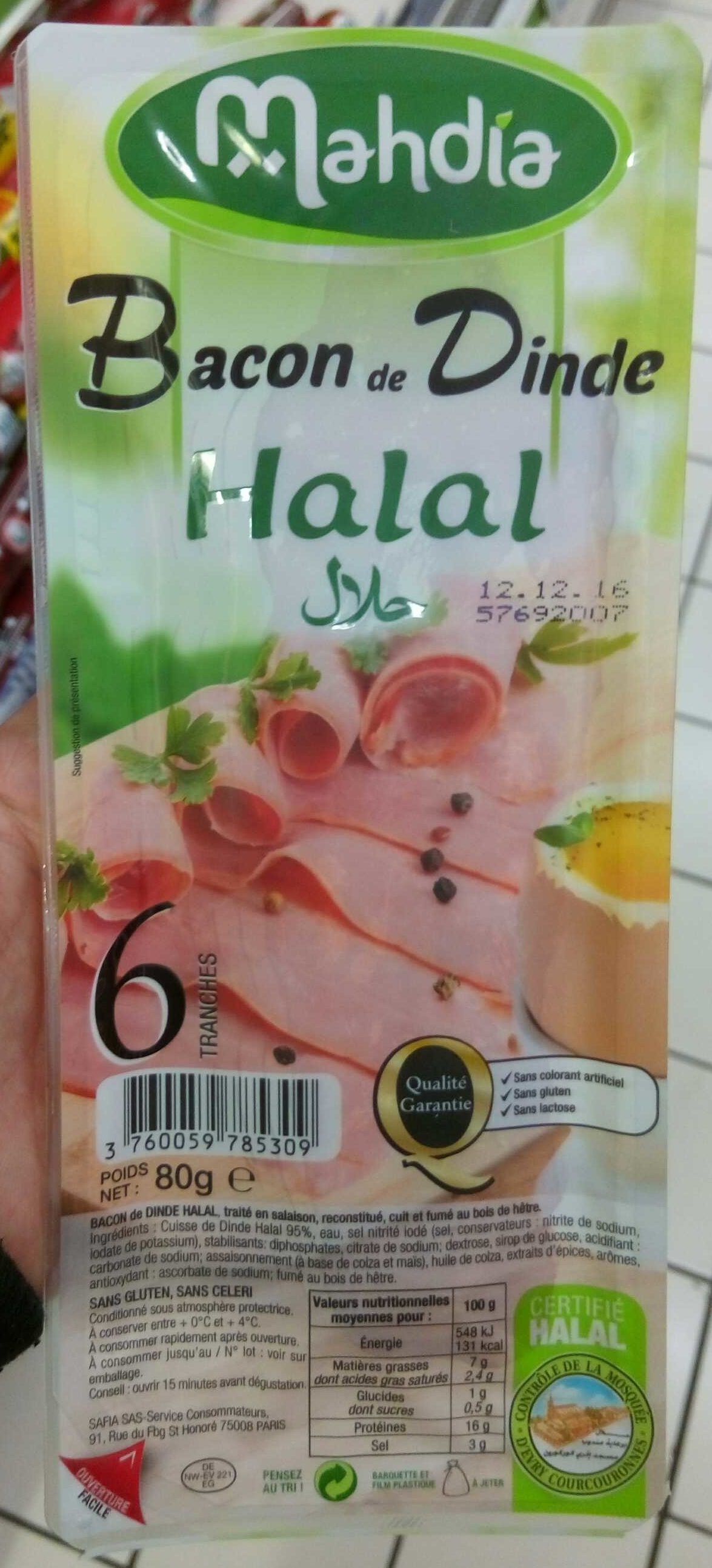 Bacon de Dinde Halal - Product - fr