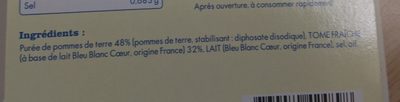 Aligot Bleu-Blanc-Coeur - Ingredients - fr