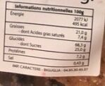 Canistrelli noisettes - Nutrition facts - fr