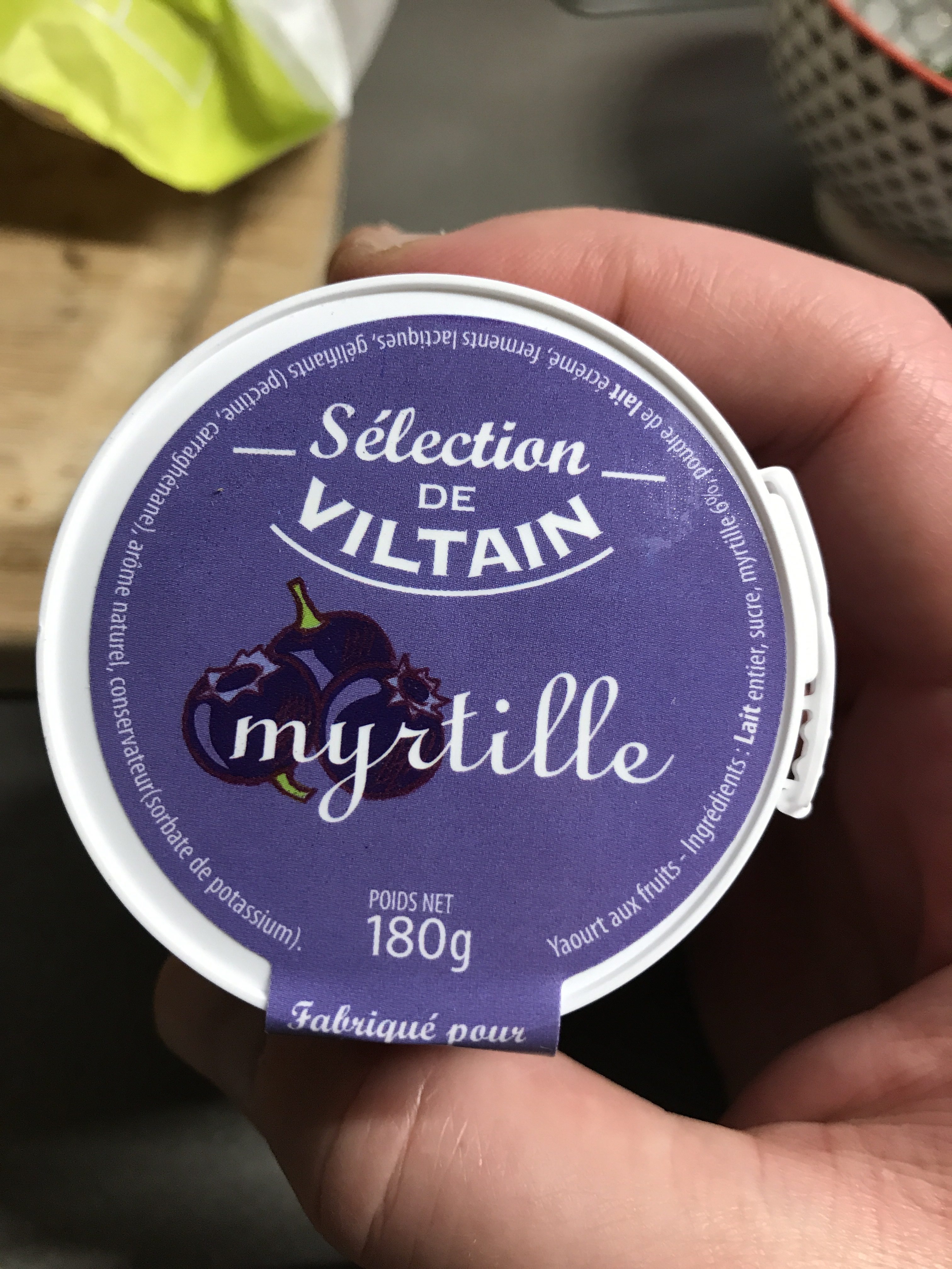 Yaourt Lait Entier Myrtille - Ingrédients