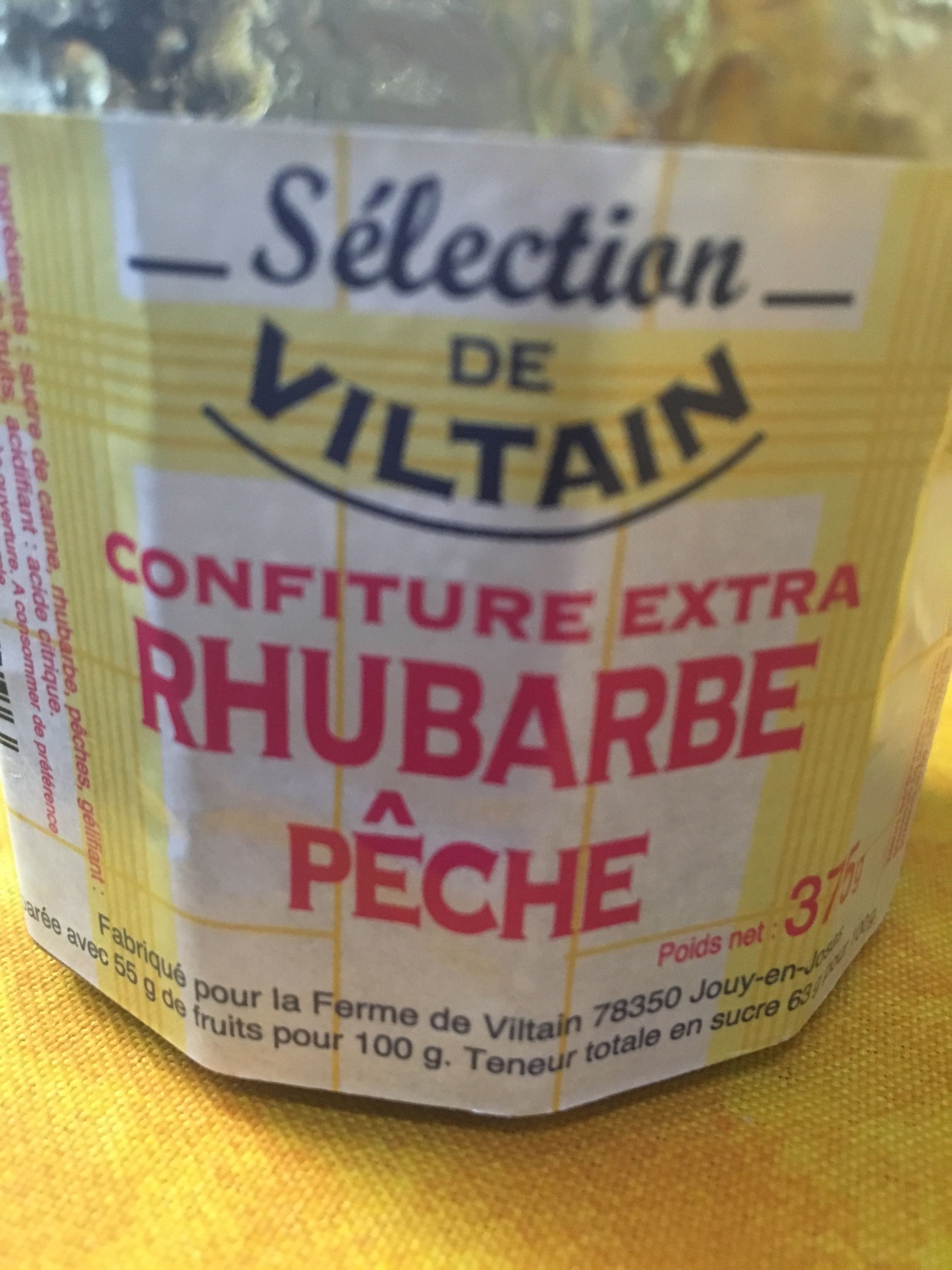 Confiture rhubarbe pêche - Product - fr