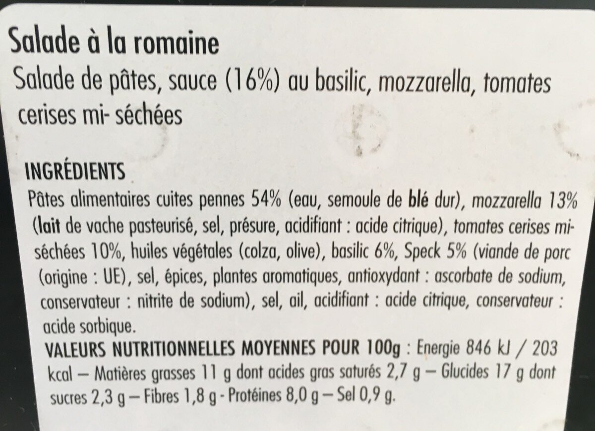Salade romaine - Ingredients - fr