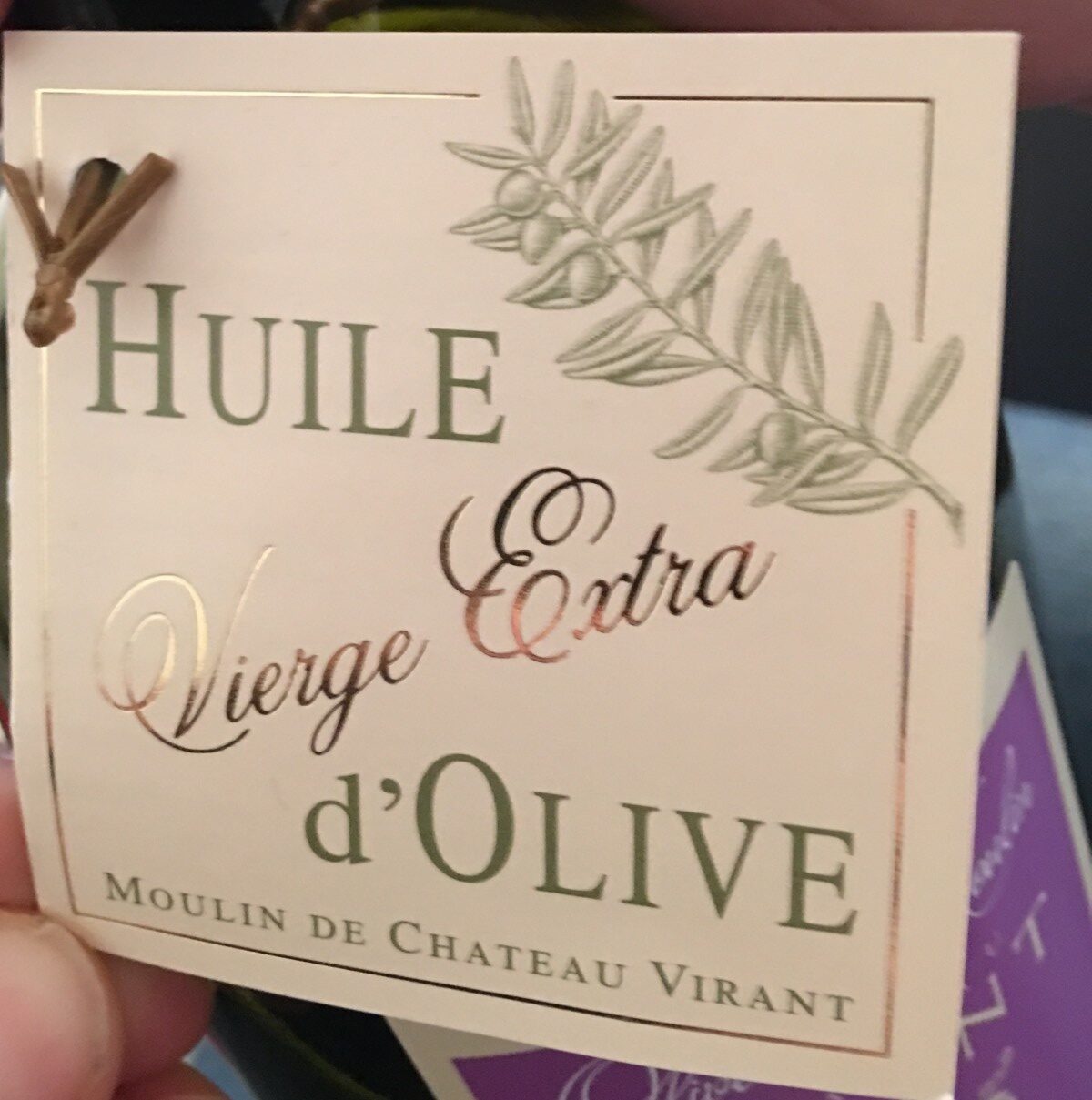 Huile d'olive Fruité Mûr Château Virant - Ingrédients