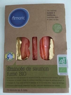 Armoric Emincés de saumon fumé BIO la barquette de 100 g - Product - fr