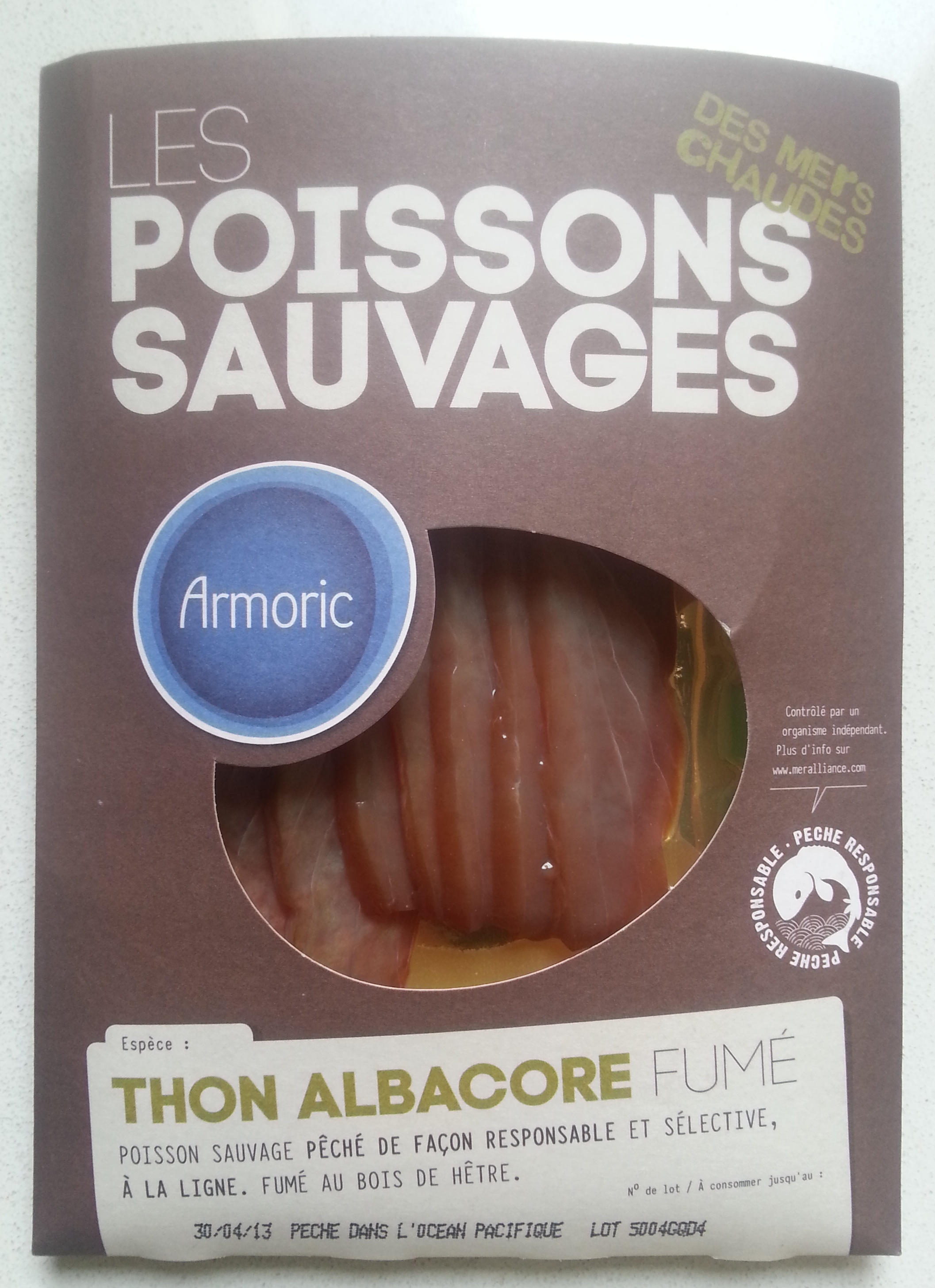 Les poissons sauvages Thon albacore fumé - Product - fr