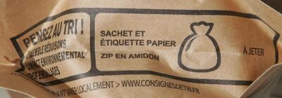 Farine de patate douce - Genbrugsinstruktioner og/eller emballageoplysninger - fr