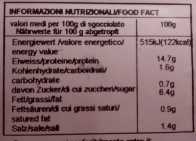 Salade de Poulpes entiers - Nutrition facts - fr