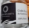Crabe royal du kamtchatka 100%pattes - Product