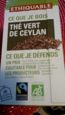 Thé vert de ceylan - Product - fr