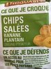 Chips salées banane plantain - Producte