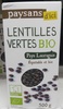 Lentilles vertes bio - Producto