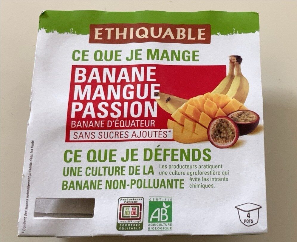 Banane Mangue Passion bio - Produkt - fr