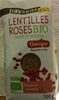 Lentilles roses bio - Produit