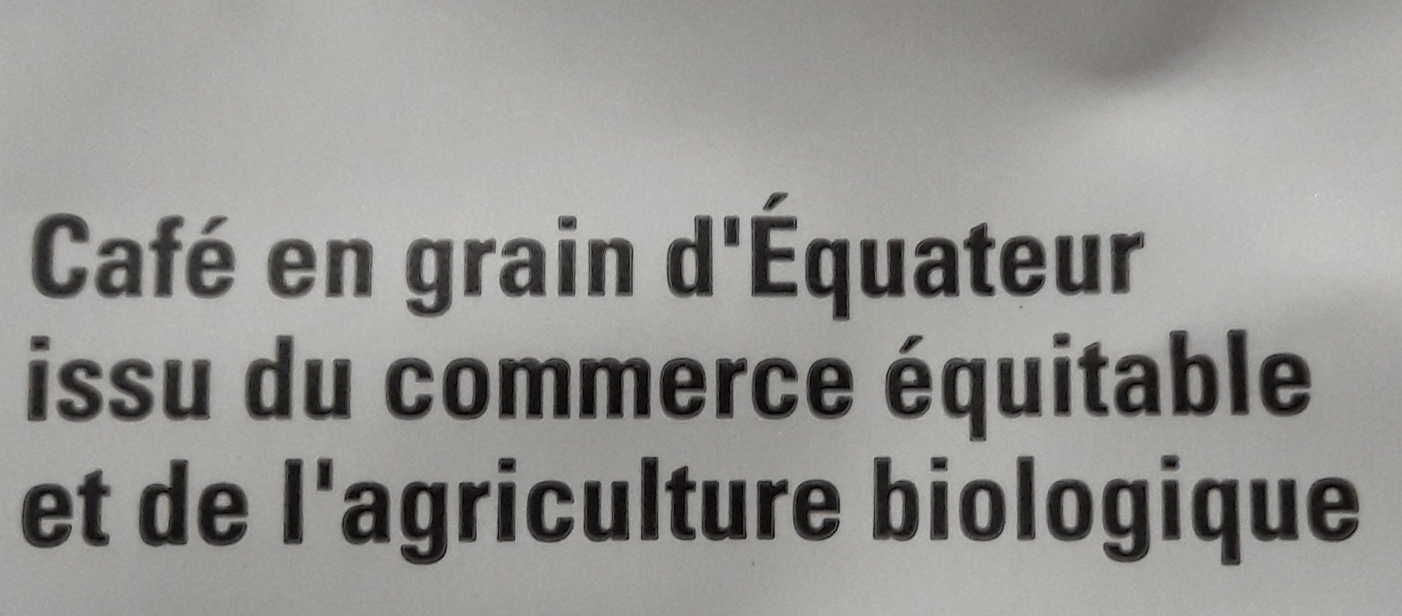 Café équateur Grains Bio & équitable - Ingrédients