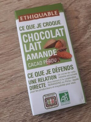 Mini tablette chocolat lait amande - Produkt - fr