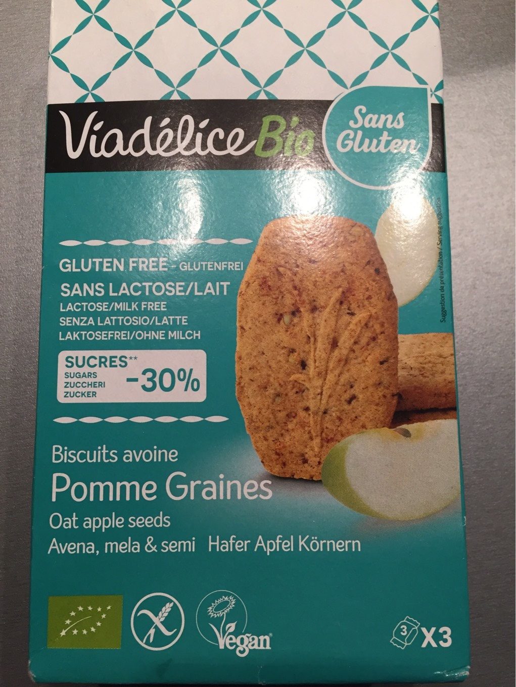 Biscuits avoine Pommes graines - Produit