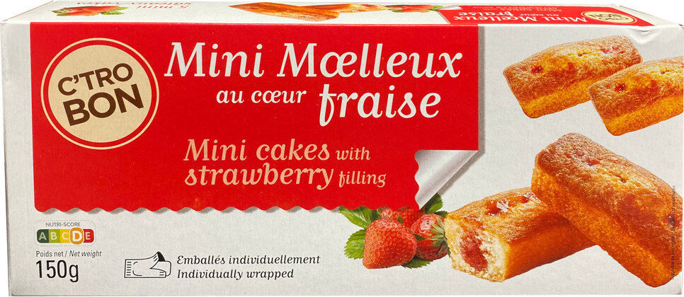Mini fourrés fraise - Product - fr