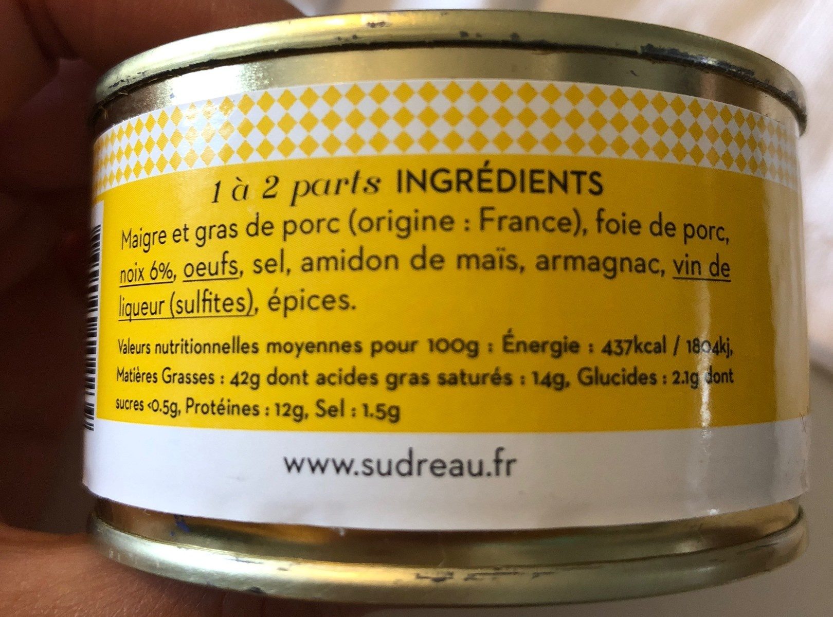 Terrine aux noix du perigord - Ingredients - fr