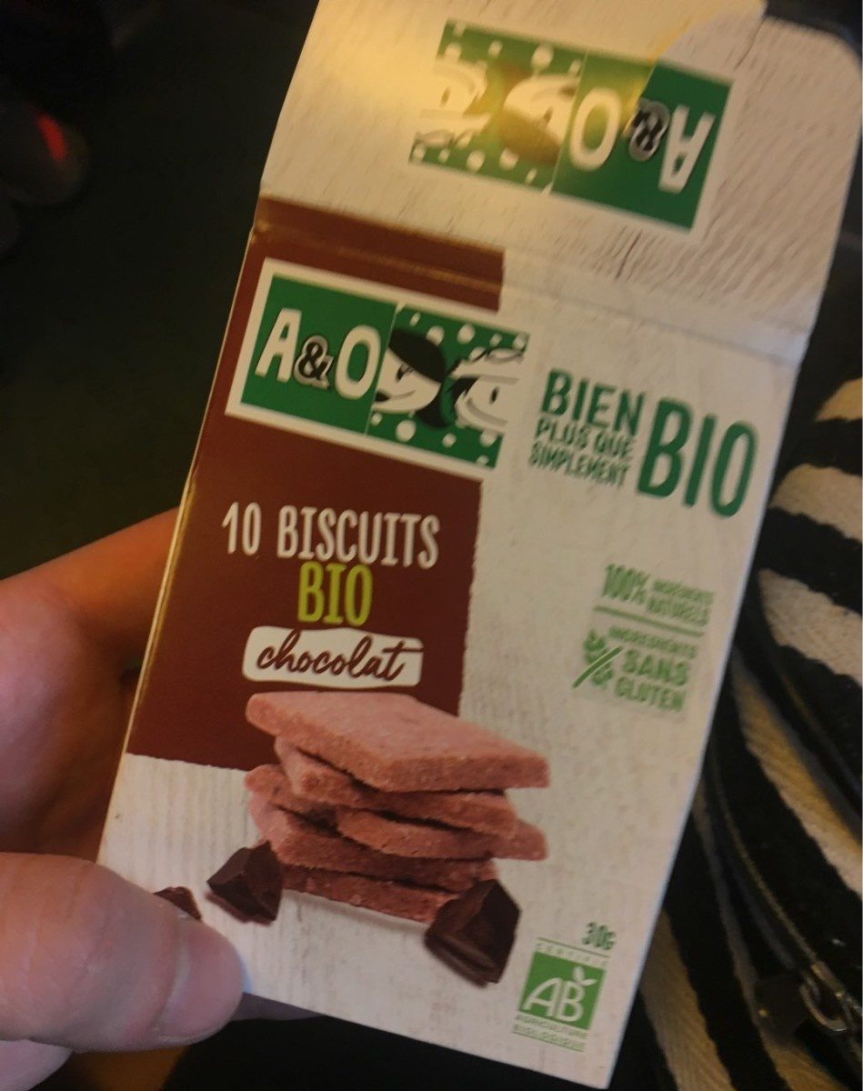 10 biscuits bio chocolat - Product - fr