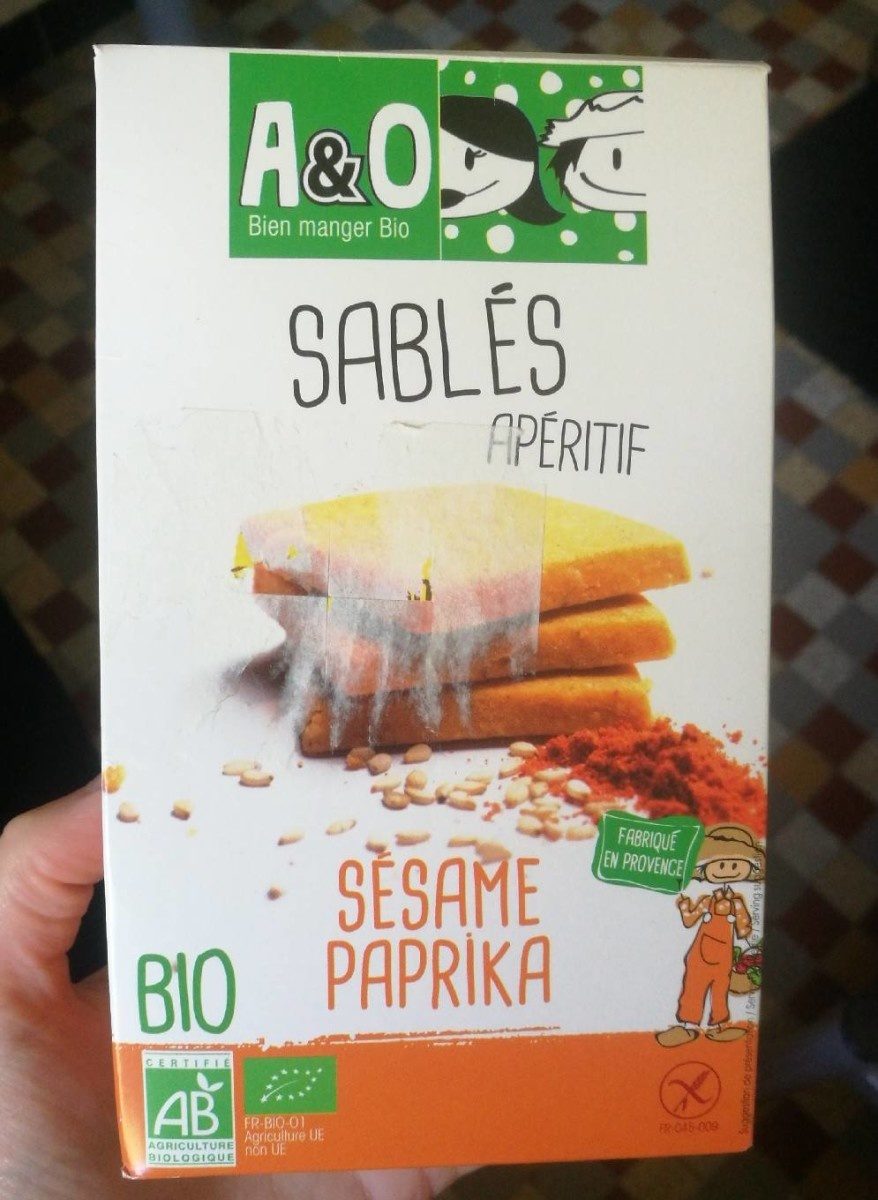 Sablé apéritif sésame paprika - Product - fr