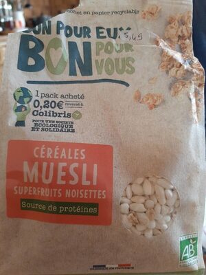 Céréales muesli superfruits noisettes - Product - fr