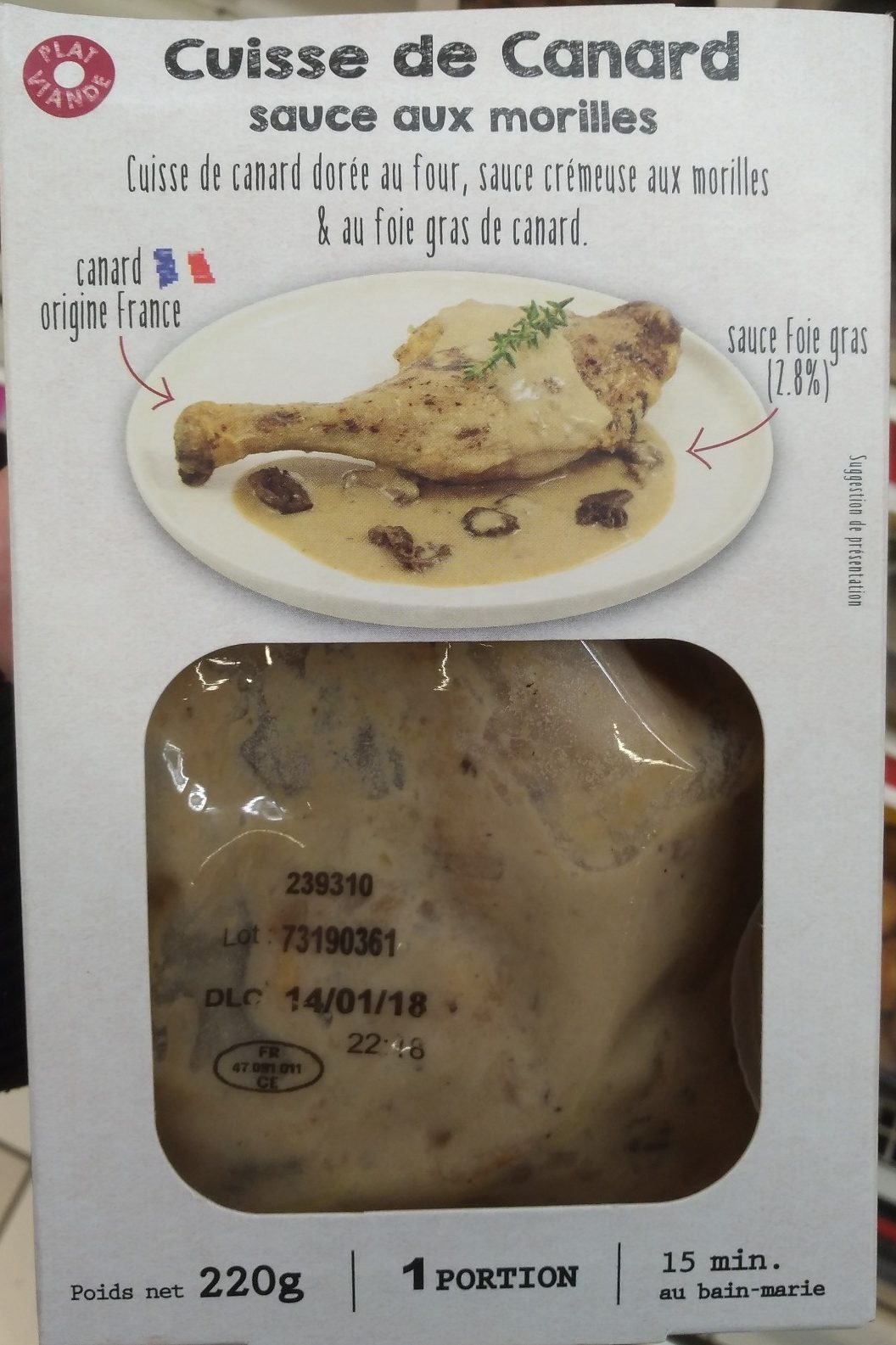 Cuisse de canard sauce aux morilles - Produkt - fr