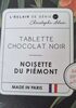 Chocolat noir noisettes du Piémont - Produit