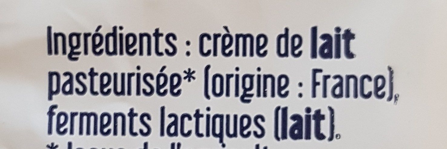 Beurre de Baratte doux - المكونات - fr