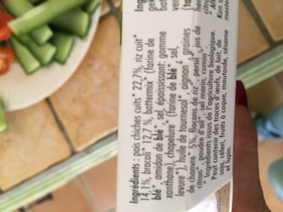 Panés de pois chiches et brocolis - Ingredienser - fr
