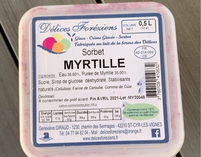 Sorbet Myrtille - Producto - fr
