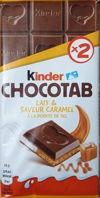 Kinder Chocotab lait & saveur caramel à la pointe de sel - Product - fr